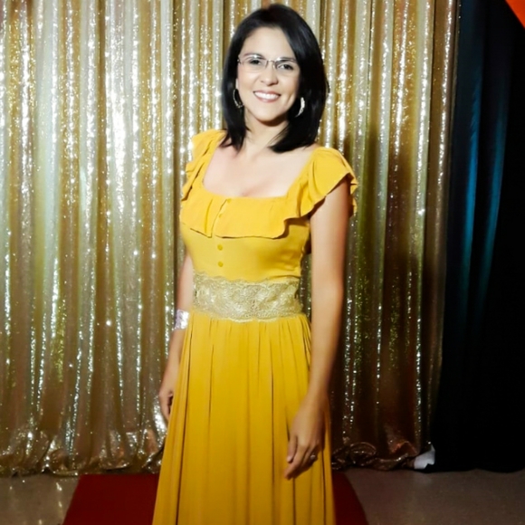 Isleña Off The Shoulder Maxi Dress - Picture 3 of 7